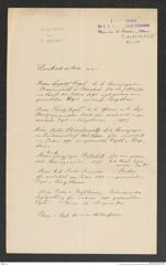 k.k. naturhistorisches Hofmuseum, Intendanzakten 1885-1896 (Hauer), Aktenzahl Z.65/1891, Seite 1